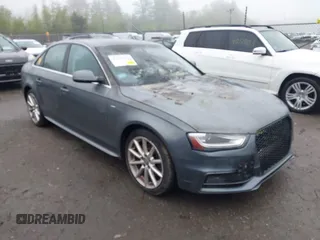 2014 Audi A4 Premium Plus with VIN WAUFFAFL8EN015689, listed as a IAAI auction lot 42199291 with Not provided miles and . Bid and sale history available at DreamBid. Image 1.