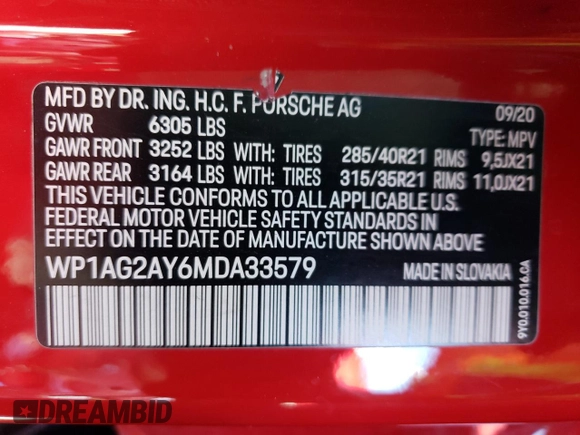 2021 Porsche Cayenne GTS z VIN WP1AG2AY6MDA33579, wystawiony jako Copart lot #42207474 z przebiegiem 45 604 mil mil oraz . Historia ofert i sprzedaży dostępna na DreamBid. Obrazek 14.