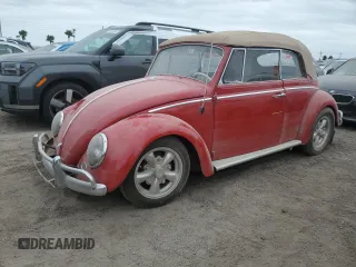 1965 Volkswagen Beetle with VIN 3364004, listed as a Copart auction lot 75647994 with 95,406 mi miles and Salvage Title. Bid and sale history available at DreamBid. Image 1.