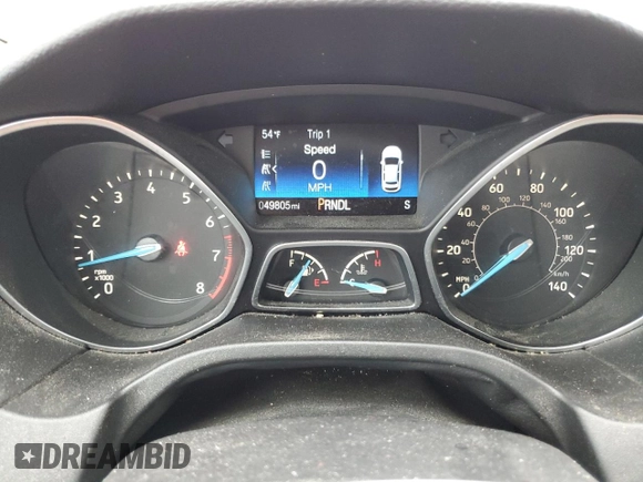 2017 Ford Focus SE with VIN 1FADP3K27HL316444, listed as a Copart auction lot 50217915 with 49,805 mi miles and Salvage Title. Bid and sale history available at carsss.com. Image 9.