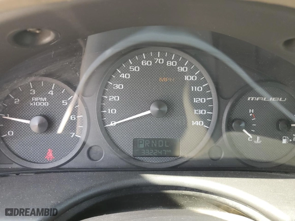 2005 Chevrolet Malibu LS with VIN 1G1ZT528X5F253810, listed as a Copart auction lot 64245654 with 332,247 mi miles and Salvage Title. Bid and sale history available at carsss.com. Image 9.
