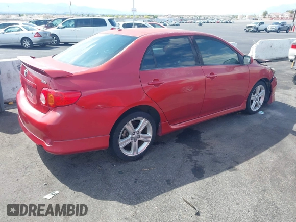2009 Toyota Corolla XRS with VIN 1NXBE40E49Z011355, listed as a IAAI auction lot 42169188 with Not Provided miles. Bid and sale history available at carsss.com. Image 4.