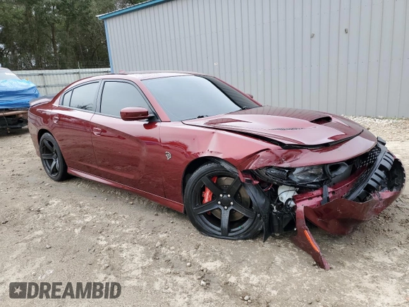 2019 Dodge Charger SRT Hellcat with VIN 2C3CDXL94KH662820, listed as a Copart auction lot 44801625 with 55,169 mi miles and Non Repairable. Bid and sale history available at DreamBid. Image 4.