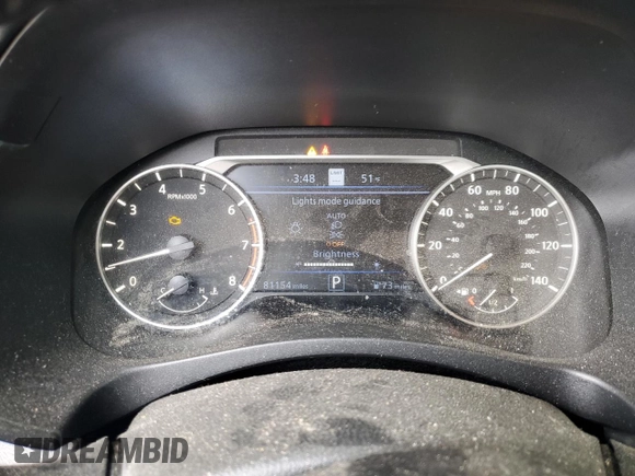2019 Nissan Altima 2.5 SL with VIN 1N4BL4EV0KC228003, listed as a Copart auction lot 50754555 with 81,154 mi miles and Salvage Title. Bid and sale history available at carsss.com. Image 9.