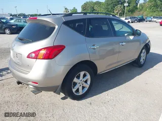 2009 Nissan Murano SL with VIN JN8AZ18U69W006374, listed as a IAAI auction lot 42021900 with 209,749 mi miles. Bid and sale history available at carsss.com. Image 4.