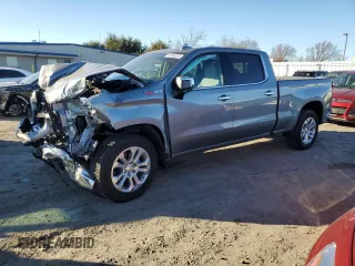 2024 Chevrolet Silverado 1500 LTZ with VIN 3GCUDGED4RG216565, listed as a Copart auction lot 88166225 with 7,703 mi miles and Salvage Title. Bid and sale history available at DreamBid. Image 1.