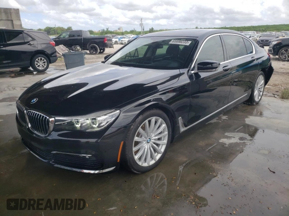 2017 BMW 7 Series 740i with VIN WBA7E2C31HG741176, listed as a Copart auction lot 65698233 with 27,332 mi miles. Bid and sale history available at carsss.com. Image 1.