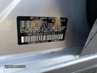 2024 Subaru Impreza with VIN JF1GUABC4R8291266, listed as a Copart auction lot 72635204 with 50,971 mi miles and Salvage Title. Bid and sale history available at carsss.com. Image 12.