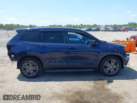 2019 Honda Passport EX-L with VIN 5FNYF7H52KB002430, listed as a IAAI auction lot 42095057 with 88,939 mi miles and . Bid and sale history available at carsss.com. Image 14.
