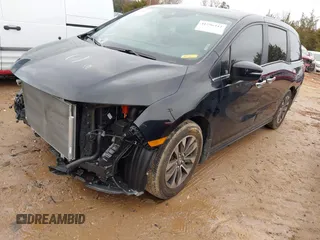 2023 Honda Odyssey EX-L with VIN 5FNRL6H69PB080307, listed as a IAAI auction lot 41555471 with 19,991 mi miles. Bid and sale history available at carsss.com. Image 2.