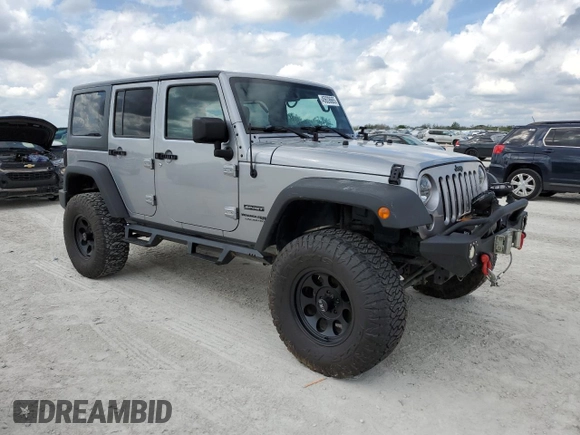 2018 Jeep Wrangler JK Unlimited Sport S with VIN 1C4BJWDG9JL860379, listed as a Copart auction lot 45628665 with 55,515 mi miles and Non Repairable. Bid and sale history available at carsss.com. Image 4.