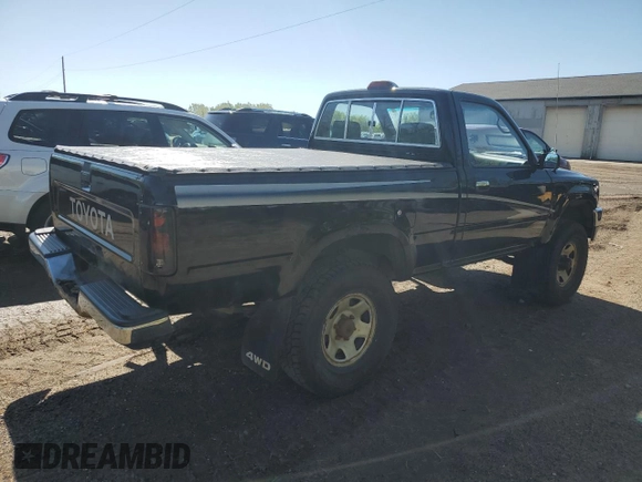 1994 Toyota Pickup DX z VIN JT4RN01P8R7065882, wystawiony jako Copart lot #56998705 z przebiegiem 86 406 mil mil oraz Czysty tytuł • Clean title. Historia ofert i sprzedaży dostępna na DreamBid. Obrazek 3.
