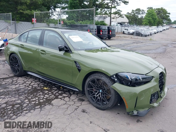 2025 BMW M3 Competition xDrive with VIN WBS33HJ01SFV12263, listed as a IAAI auction lot 42571639 with 187 mi miles and . Bid and sale history available at DreamBid. Image 1.