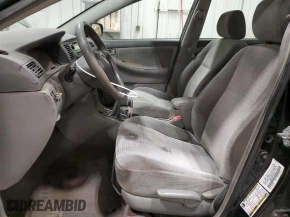 2005 Toyota Corolla CE with VIN 1NXBR32E45Z539290, listed as a Copart auction lot 52151625 with 260,646 mi miles and Clean title. Bid and sale history available at DreamBid. Image 7.