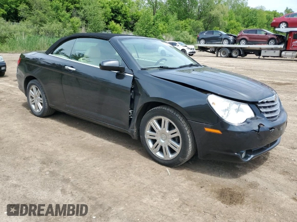 2008 Chrysler Sebring Limited with VIN 1C3LC65M08N676311, listed as a Copart auction lot 58953125 with 157,212 mi miles and Clean title. Bid and sale history available at DreamBid. Image 4.