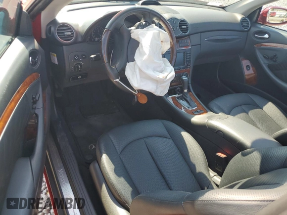 2005 Mercedes-Benz CLK 500 with VIN WDBTK75J65F148366, listed as a Copart auction lot 63041965 with Not provided miles and Salvage title. Bid and sale history available at DreamBid. Image 8.