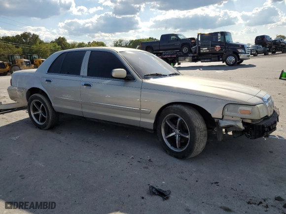 2007 Mercury Grand Marquis GS with VIN 2MEFM74V57X603310, listed as a Copart auction lot 70229064 with 119,536 mi miles and Salvage Title. Bid and sale history available at carsss.com. Image 4.