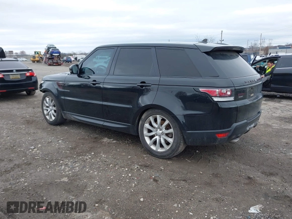 2015 Land Rover Range Rover Sport HSE with VIN SALWR2VF6FA621599, listed as a IAAI auction lot 41804273 with 9,976 mi miles. Bid and sale history available at carsss.com. Image 3.
