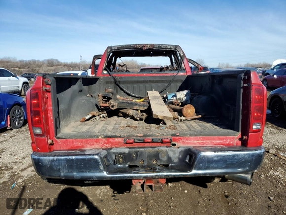 2005 Dodge 3500 SLT with VIN 3D7MS48C95G707768, listed as a Copart auction lot 42542925 with Not Provided miles and Non Repairable. Bid and sale history available at carsss.com. Image 6.