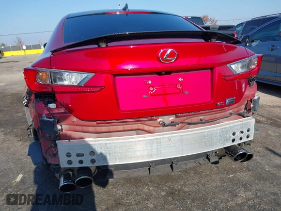 2017 Lexus RC F with VIN JTHHP5BC6H5006076, listed as a IAAI auction lot 40995520 with 49,461 mi miles. Bid and sale history available at carsss.com. Image 6.