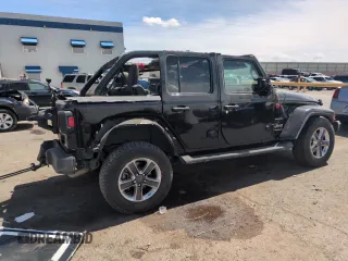 2019 Jeep Wrangler Unlimited Sahara with VIN 1C4HJXEN8KW616980, listed as a Copart auction lot 51253215 with 54,011 mi miles and Salvage Title. Bid and sale history available at DreamBid. Image 3.