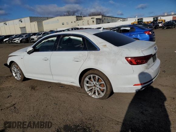 2019 Audi A4 Premium Plus with VIN WAUENAF45KA027051, listed as a Copart auction lot 41481465 with 0 mi miles and Salvage Title. Bid and sale history available at carsss.com. Image 2.