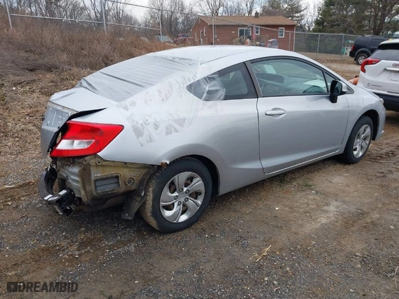 2013 Honda Civic Cpe LX with VIN 2HGFG3A59DH518192, listed as a IAAI auction lot 41652389 with 138,257 mi miles. Bid and sale history available at carsss.com. Image 4.
