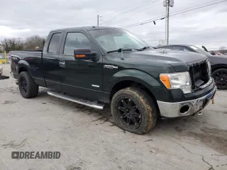 2014 Ford F-150 XL with VIN 1FTFX1ET9EFB82879, listed as a Copart auction lot 49855315 with 142,217 mi miles and Salvage title. Bid and sale history available at DreamBid. Image 4.