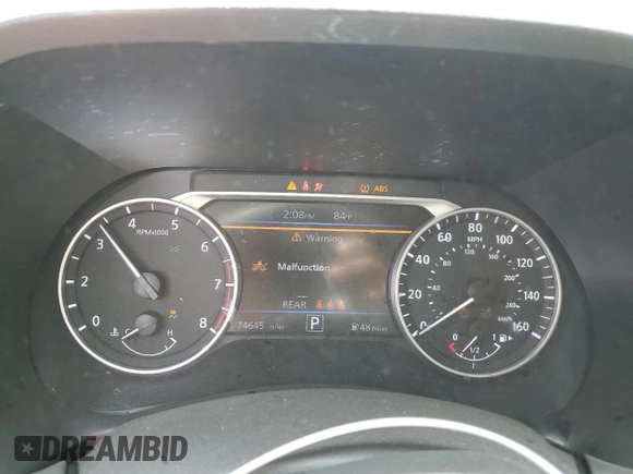 2020 Nissan Sentra SV with VIN 3N1AB8CV3LY278876, listed as a Copart auction lot 45994655 with 74,645 mi miles and Salvage Title. Bid and sale history available at carsss.com. Image 9.