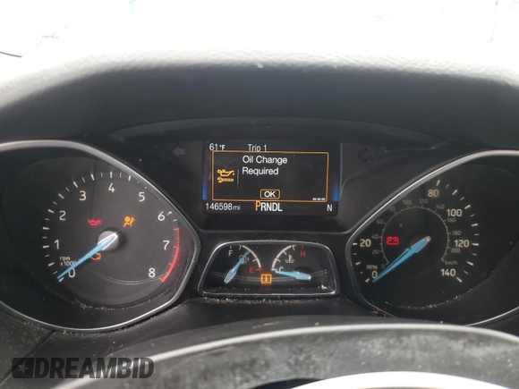 2016 Ford Focus SE with VIN 1FADP3F24GL312246, listed as a Copart auction lot 58564955 with 146,598 mi miles and Clean title. Bid and sale history available at DreamBid. Image 9.