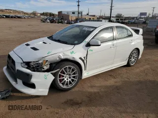 2013 Mitsubishi Lancer Evolution GSR with VIN JA32W8FV4DU018104, listed as a Copart auction lot 85295864 with 82,938 mi miles and Salvage Title. Bid and sale history available at carsss.com. Image 1.