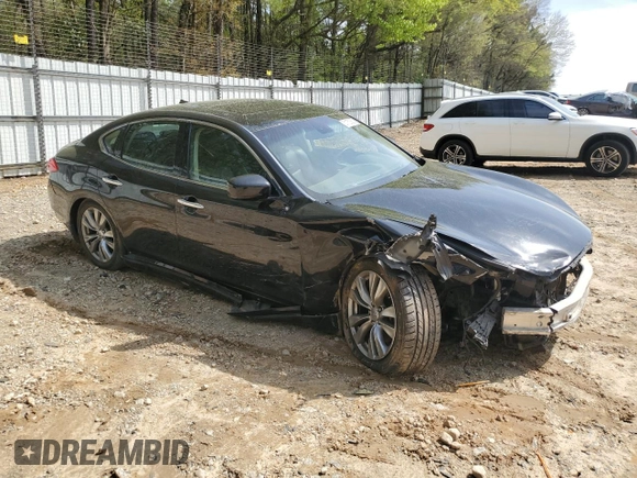 2012 Infiniti M37 with VIN JN1BY1AR6CM390879, listed as a Copart auction lot 51152655 with 187,611 mi miles and Salvage Title. Bid and sale history available at carsss.com. Image 4.