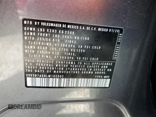 2020 Volkswagen Tiguan SE z VIN 3VV3B7AX8LM102502, wystawiony jako Copart lot #52428635 z przebiegiem 50 778 mil mil oraz Szkody całkowita. Historia ofert i sprzedaży dostępna na DreamBid. Obrazek 13.