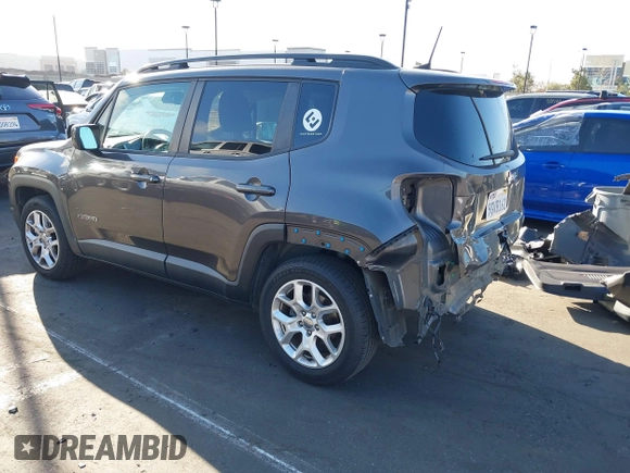2018 Jeep Renegade Latitude with VIN ZACCJABB4JPJ03560, listed as a IAAI auction lot 41776537 with 72,504 mi miles and . Bid and sale history available at DreamBid. Image 3.