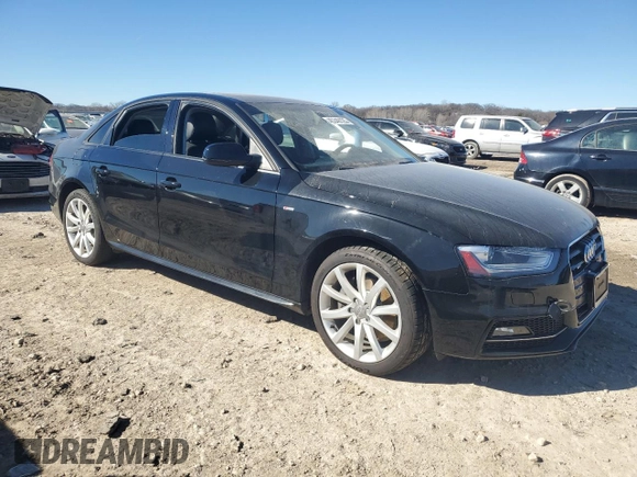 2014 Audi A4 Premium with VIN WAUBFAFL8EN045872, listed as a Copart auction lot 45340125 with 0 mi miles and Salvage Title. Bid and sale history available at carsss.com. Image 4.