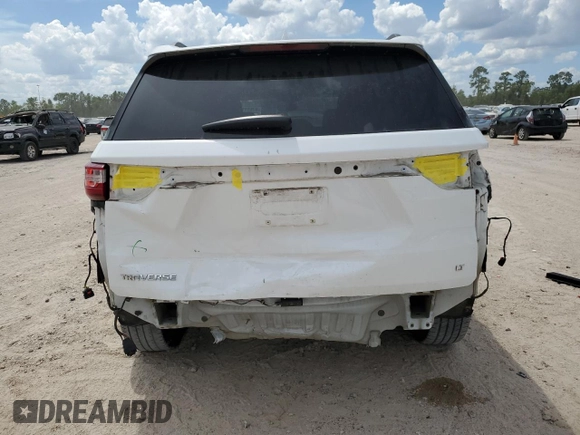 2019 Chevrolet Traverse LT Cloth with VIN 1GNERGKWXKJ174782, listed as a Copart auction lot 67691144 with 130,853 mi miles and Salvage Title. Bid and sale history available at carsss.com. Image 6.