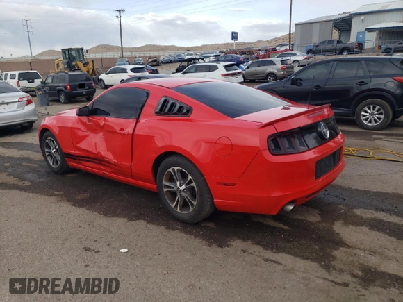 2014 Ford Mustang V6 with VIN 1ZVBP8AM9E5264443, listed as a Copart auction lot 51792565 with 130,984 mi miles and Salvage Title. Bid and sale history available at carsss.com. Image 2.