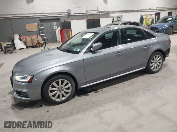 2015 Audi A4 Premium with VIN WAUBFAFL4FN013471, listed as a IAAI auction lot 41954916 with 81,819 mi miles. Bid and sale history available at carsss.com. Image 2.