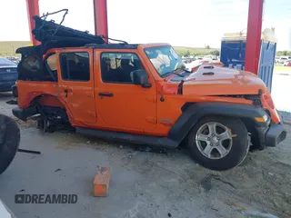 2018 Jeep Wrangler Unlimited Sport z VIN 1C4HJXDN4JW243775, wystawiony jako IAAI lot #41791821 z przebiegiem 62 120 mil mil oraz . Historia ofert i sprzedaży dostępna na DreamBid. Obrazek 14.