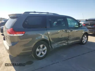2013 Toyota Sienna LE AAS with VIN 5TDKK3DC1DS351138, listed as a Copart auction lot 46450155 with 130,465 mi miles and Clean Title. Bid and sale history available at DreamBid. Image 3.