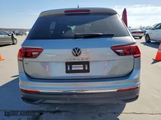 2022 Volkswagen Tiguan SE with VIN 3VV3B7AX1NM007962, listed as a Copart auction lot 46371495 with 65,239 mi miles and Salvage Title. Bid and sale history available at carsss.com. Image 6.