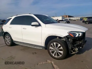 2023 Mercedes-Benz GLE 450 with VIN 4JGFB5KB5PA863344, listed as a Copart auction lot 49976145 with 57,077 mi miles and Salvage title. Bid and sale history available at DreamBid. Image 4.