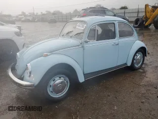 1969 Volkswagen Beetle with VIN 119416435, listed as a Copart auction lot 45422265 with 62,550 mi miles and Salvage Title. Bid and sale history available at DreamBid. Image 1.