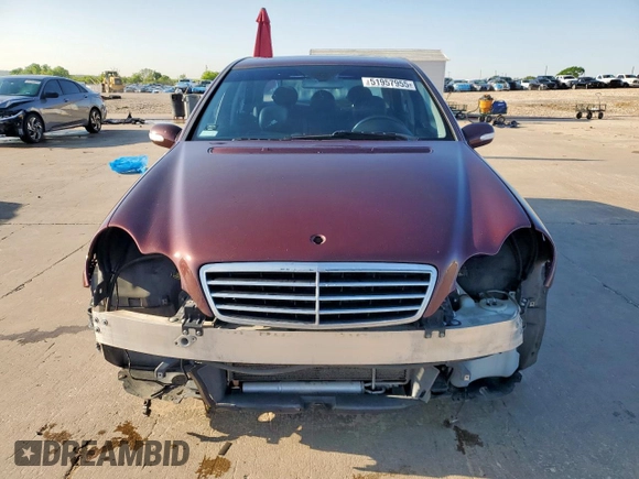 2006 Mercedes-Benz C 230 Sport with VIN WDBRF52H26F822471, listed as a Copart auction lot 51957955 with 146,176 mi miles and Salvage Title. Bid and sale history available at carsss.com. Image 5.