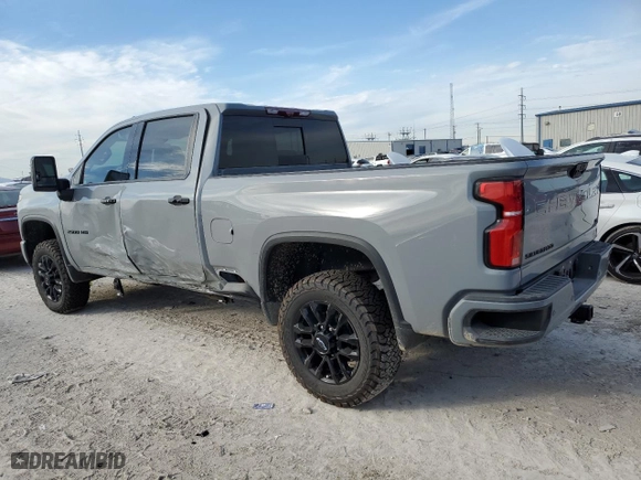 2024 Chevrolet Silverado 2500HD LTZ with VIN 2GC4YPEY2R1255557, listed as a Copart auction lot 82041624 with 0 mi miles and Salvage Title. Bid and sale history available at carsss.com. Image 2.