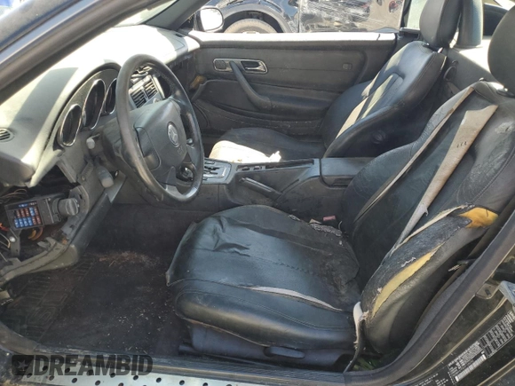 1999 Mercedes-Benz SLK-Class with VIN WDBKK47F8XF124253, listed as a Copart auction lot 70414014 with 0 mi miles and Salvage Title. Bid and sale history available at carsss.com. Image 7.