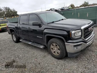 2018 GMC Sierra 1500 with VIN 3GTP1LEC4JG227480, listed as a Copart auction lot 75189554 with Not Provided miles and Salvage Title. Bid and sale history available at DreamBid. Image 4.
