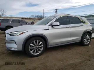2019 Infiniti QX50 LUXE with VIN 3PCAJ5M36KF148256, listed as a Copart auction lot 50547675 with 85,501 mi miles and Salvage Title. Bid and sale history available at carsss.com. Image 1.