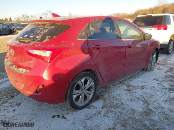 2015 Hyundai Elantra GT with VIN KMHD35LH0FU241657, listed as a IAAI auction lot 41333495 with 91,093 mi miles. Bid and sale history available at carsss.com. Image 4.