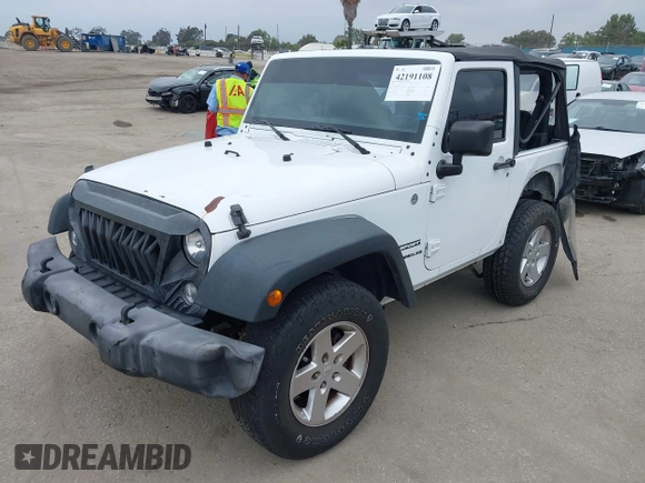 2015 Jeep Wrangler Sport с VIN 1C4AJWAG6FL692935, выставлен на аукционе IAAI как лот 42191108 с пробегом 183 400 миль миль и . История ставок и продаж доступна на DreamBid. Изображение 2.